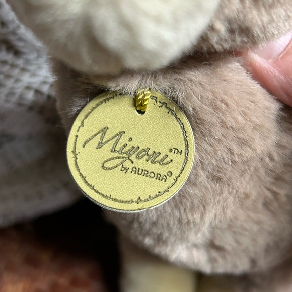 Miyoni by Aurora Brown Llama Alpaca Plush Stuffed Animal Toy Carpet Tassel 12" - Picture 3 of 5